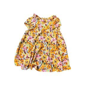 Jodifel Women’s Yellow Floral Sleeveless Top